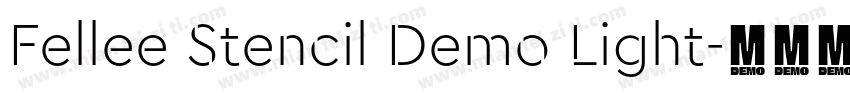 Fellee Stencil Demo Light字体转换